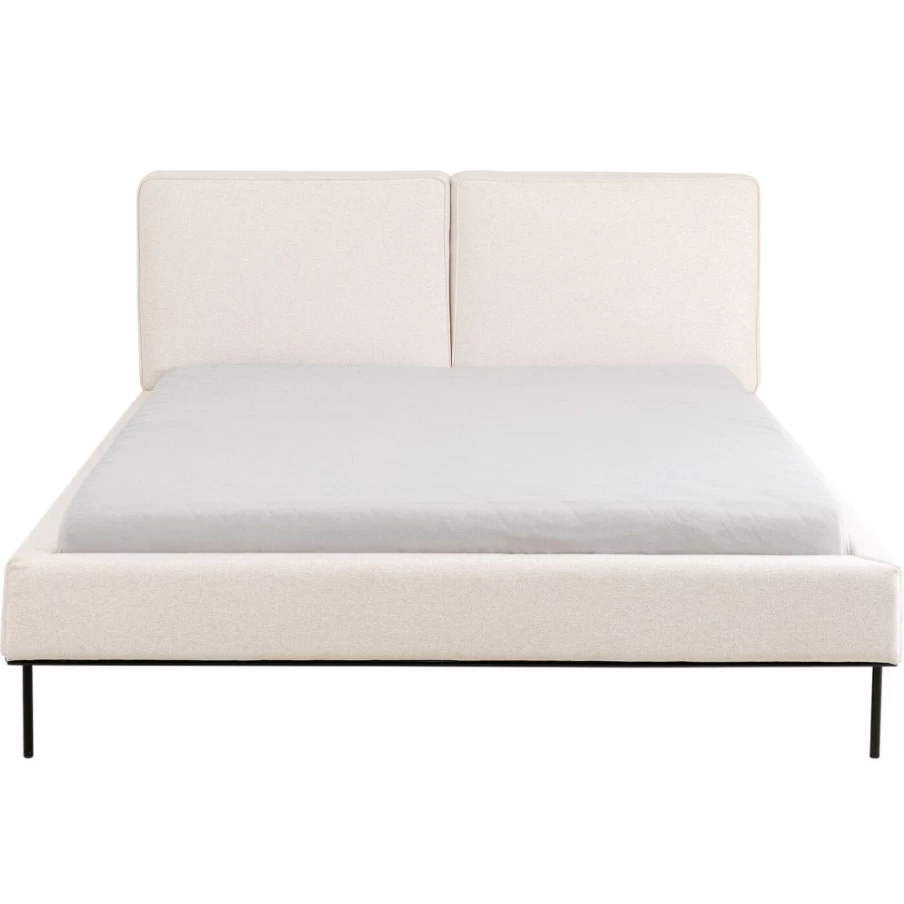 "KARE Design Modern Beige Bed Frame East Side 160x200 cm Queen Size"