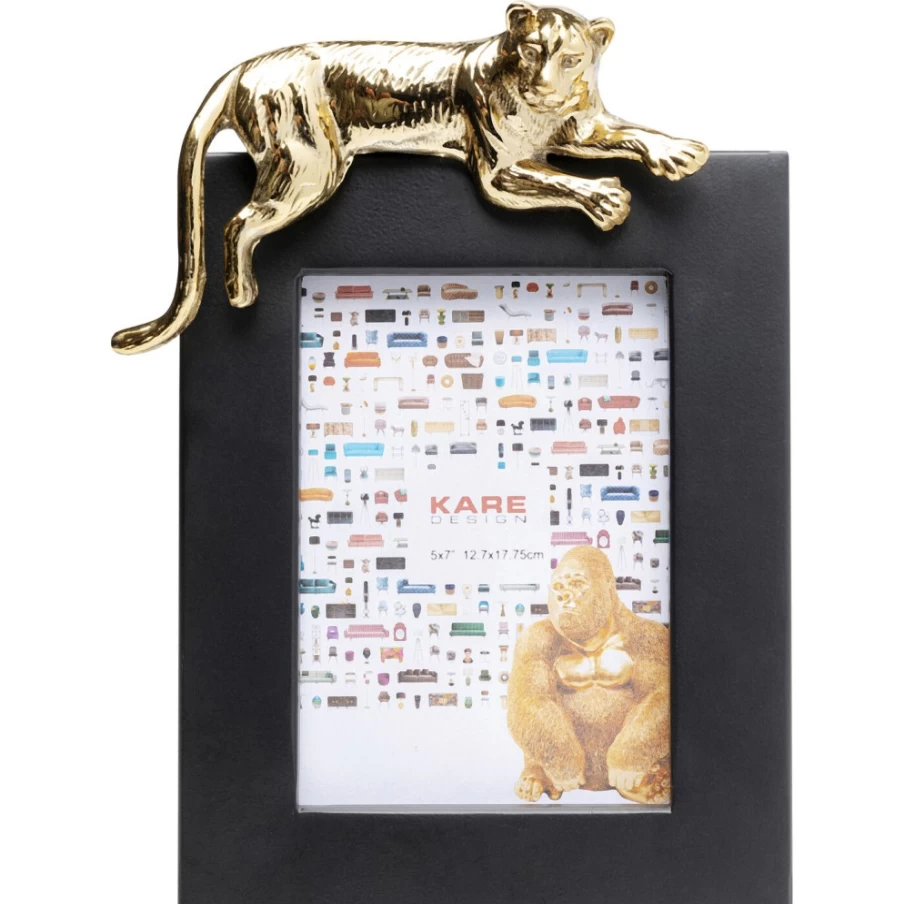 KARE Design Modern Tiger Picture Frame 13x18 cm - Stylish Animal Decor for Wall or Tabletop
