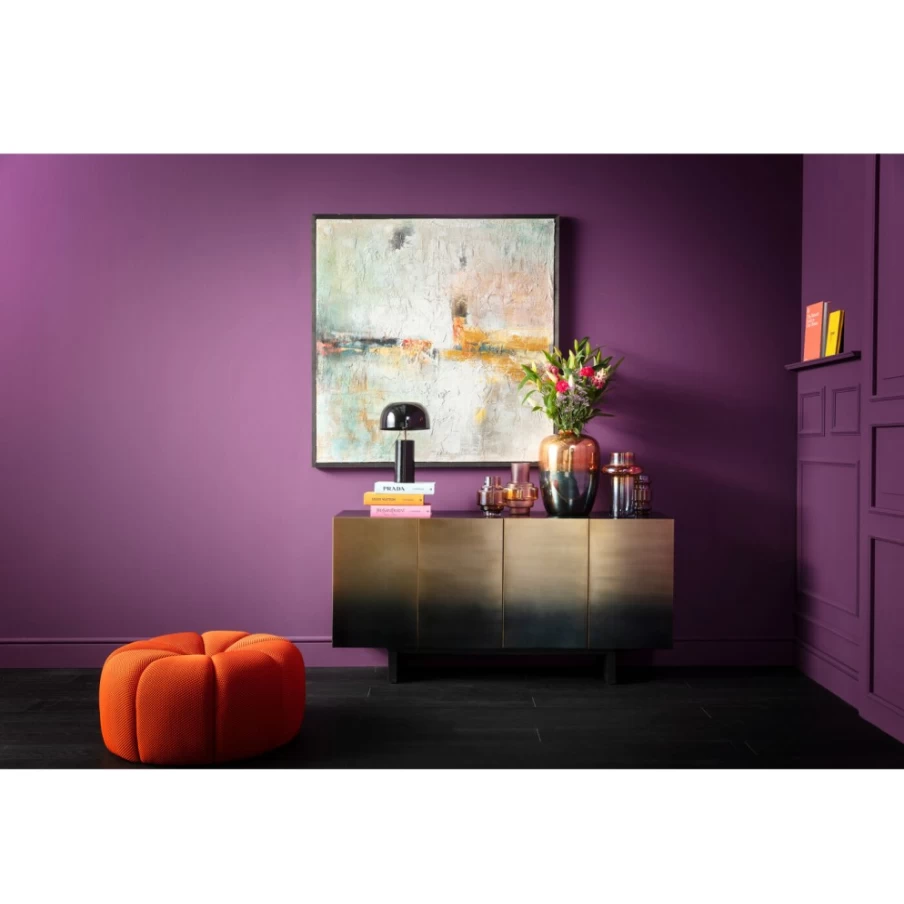 KARE Design Gold Framed Picture Wall Art 120x120 cm Modern Dust Gold Square Frame Decor
