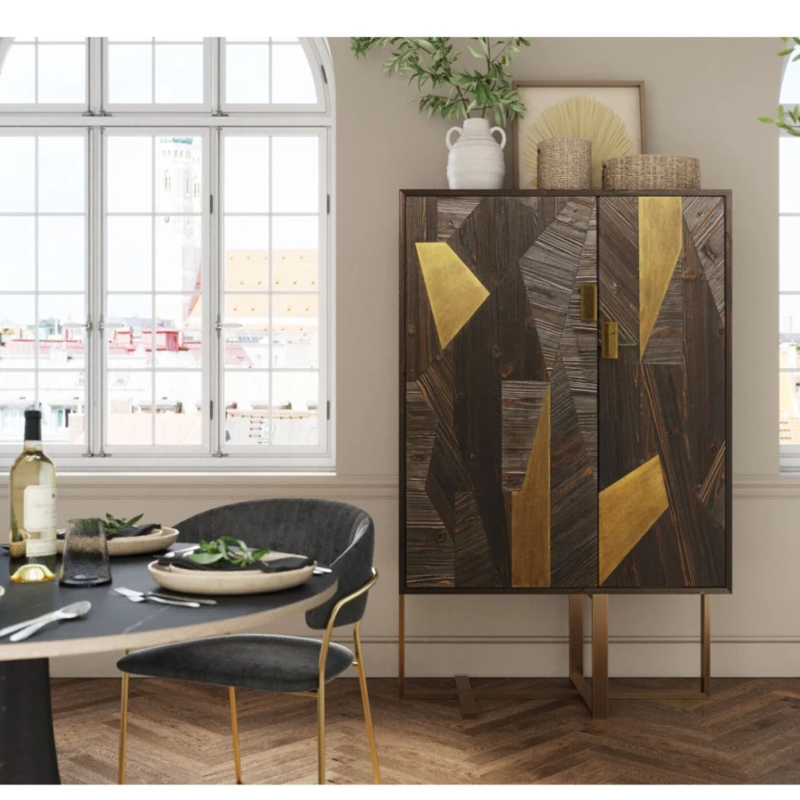 KARE Design Modern Bar Cabinet Salerno 105x170cm - Stylish Home Bar Furniture for Living Room