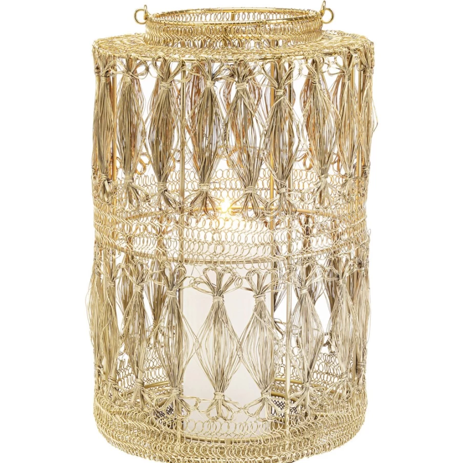 KARE Design Hayat Brass Lantern - 37Cm Vintage Decorative Lighting for Indoor & Outdoor