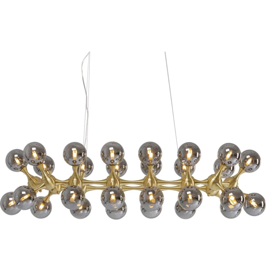 KARE Design Modern Atomic Balls Brass Pendant Lamp - 140cm Elegant Lighting Fixture