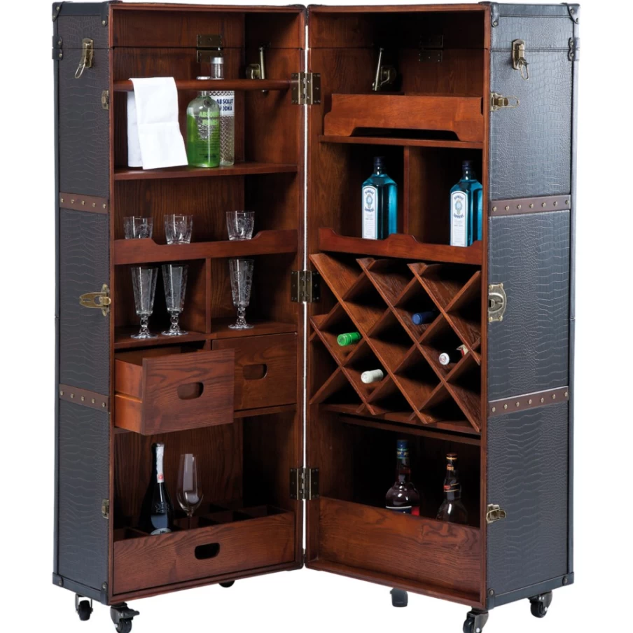 "KARE Design Bar Cabinet Globetrotter - Stylish Modern Home Bar Furniture"