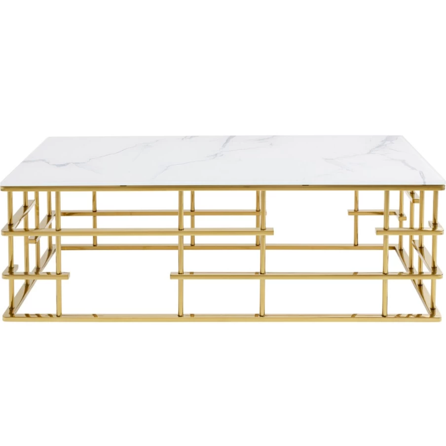 KARE Design Modern Gold Coffee Table Rome 130X70cm Luxury Living Room Center Table