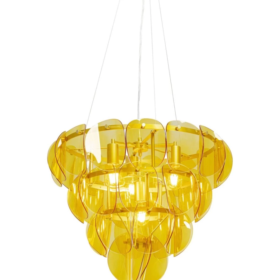 KARE Design Mariposa Three Circle Brass Pendant Lamp - 60cm Modern Lighting Fixture