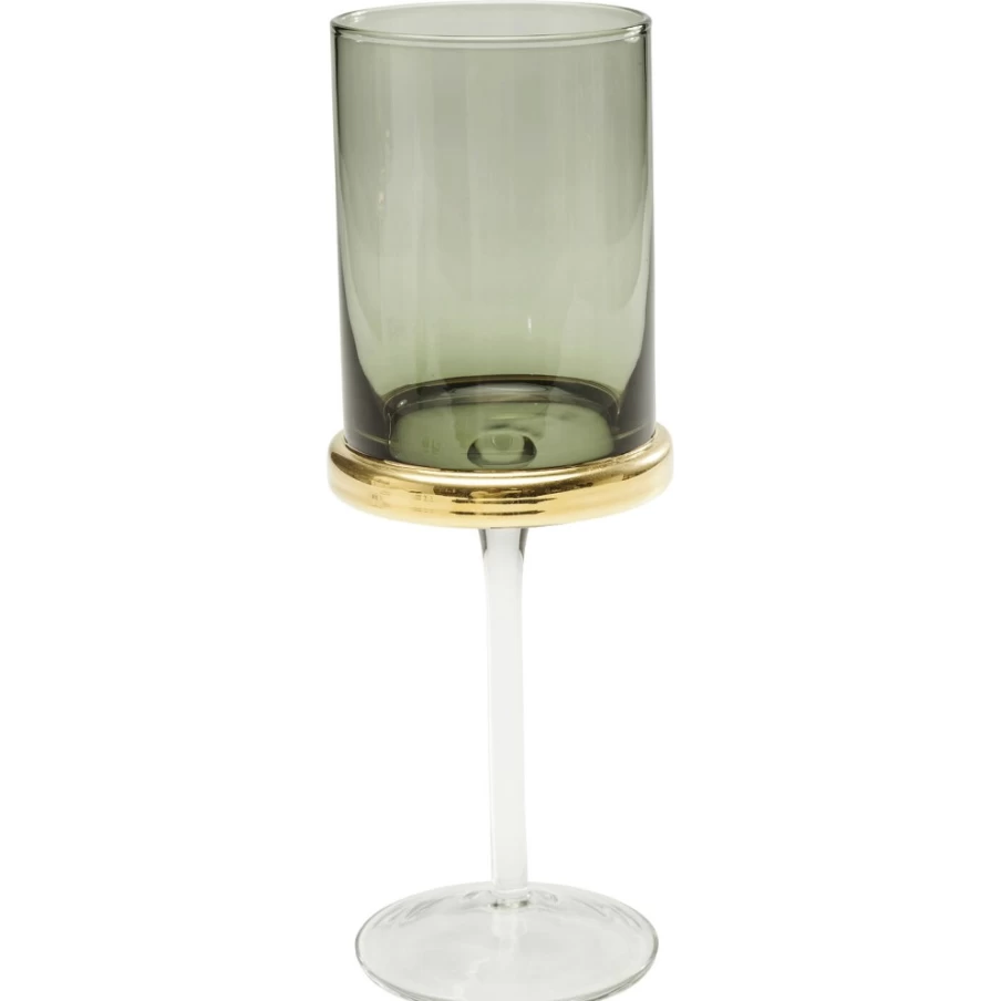 KARE Design Modern White Wine Glass Set - Elegant Smoke Finish for Stylish Dining