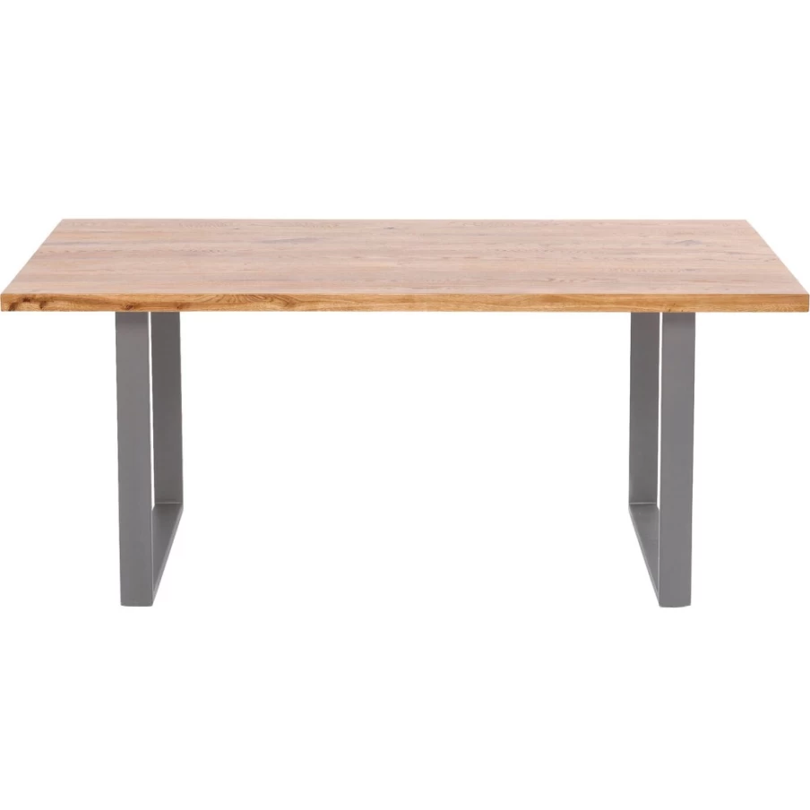 KARE Design Jackie Oak Dining Table with Steel Frame 160x80 cm Modern Industrial Style