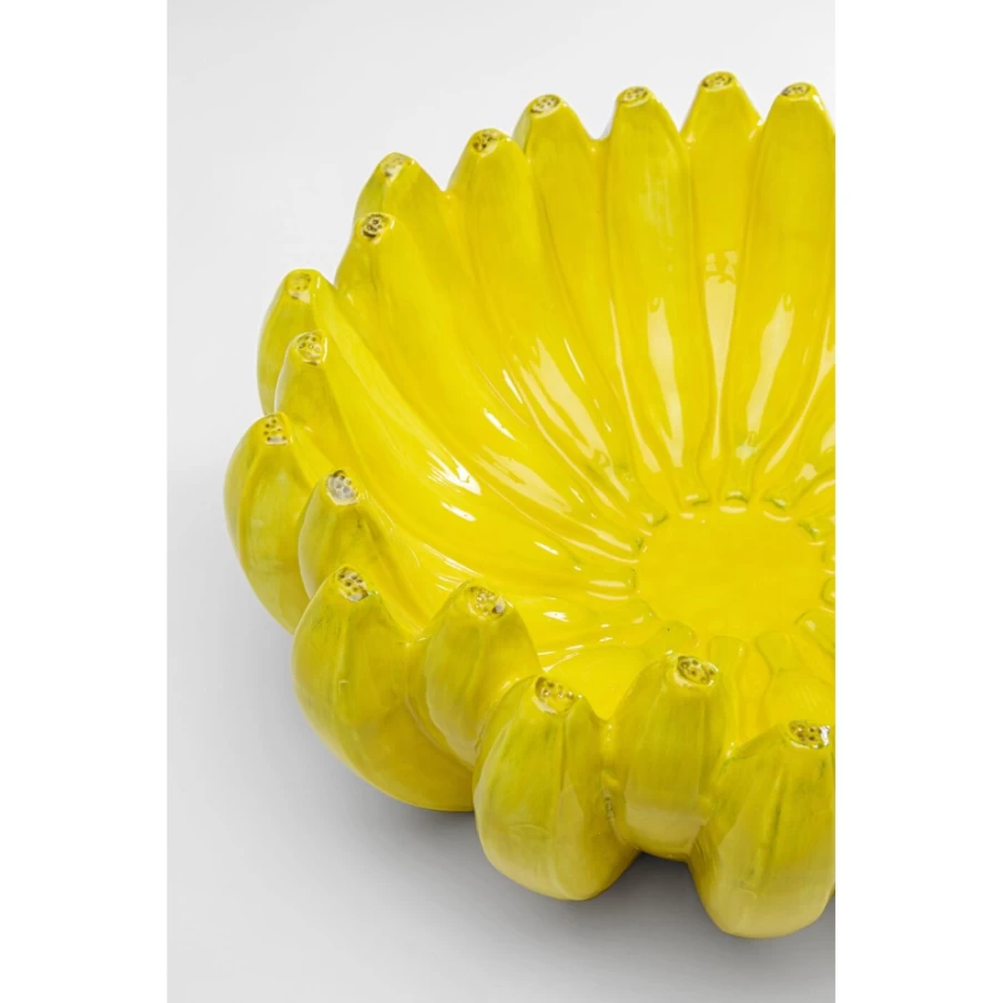 KARE Design Modern Banana Decorated Bowl - 30cm Stylish Dining Table Centerpiece