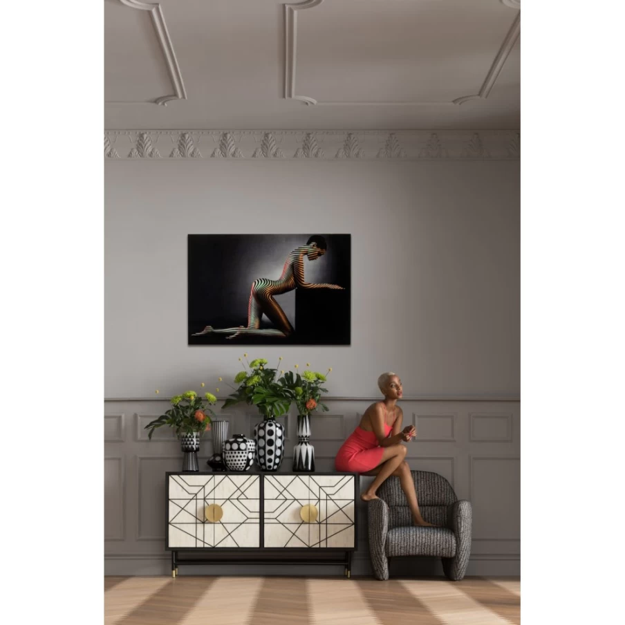 "KARE Design Modern Picture Glass Body Aesthetics Lady Wall Art 120x80cm"