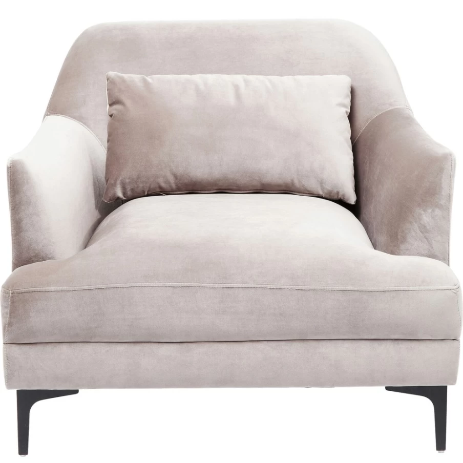"KARE Design Modern Grey Armchair – Stylish Proud Lounge Chair for Living Room"