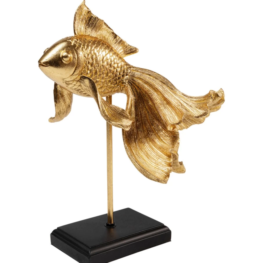 KARE Design Modern Betta Fish Sculpture 40cm Home Deco Object for Wall or Tabletop