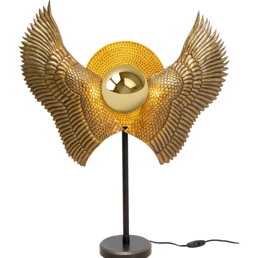 "KARE Design Modern Table Lamp with Bird Wings - 76cm Height Decorative Lighting"