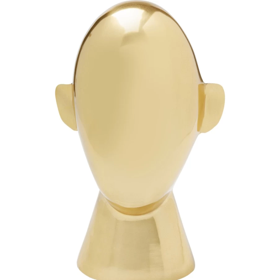 "KARE Design Modern Abstract Gold Face Wall Decor - 28cm Sculptural Art Piece"