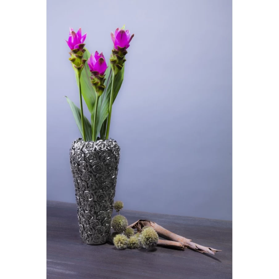 KARE Design Multi Chrome Rose Small Vase - Decorative Modern Home Accessory