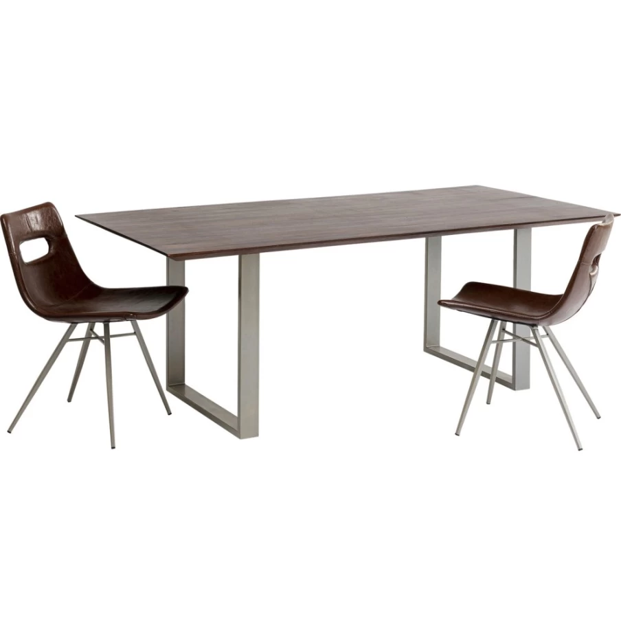 KARE Design Modern Dark Silver Dining Table Symphony 160x80 cm Rectangular Kitchen Table