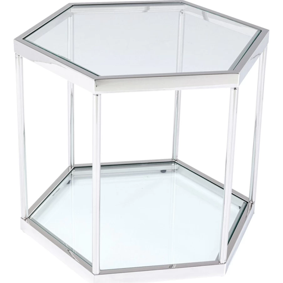 KARE Design Modern Silver Coffee Table Comb 45 - Stylish Living Room Furniture