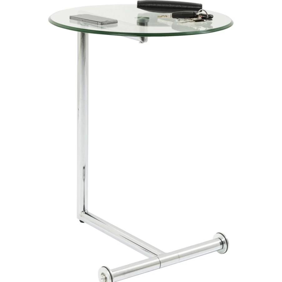 KARE Design Modern Side Table - Clear Acrylic 46cm for Easy Living Spaces