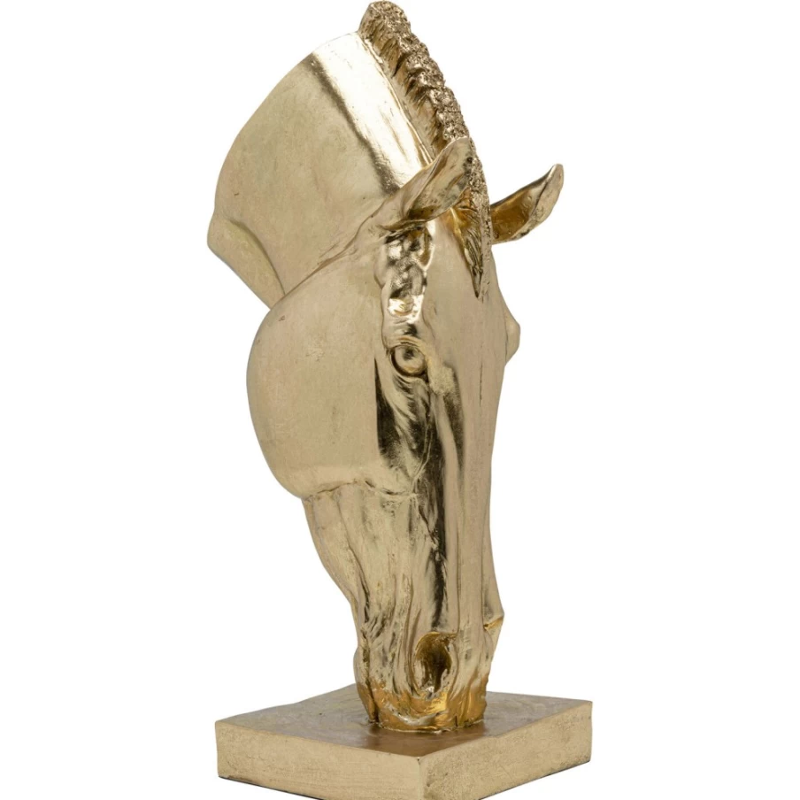 KARE Design Gold Horse Head Wall Decor - 57Cm Modern Sculpture for Home & Office