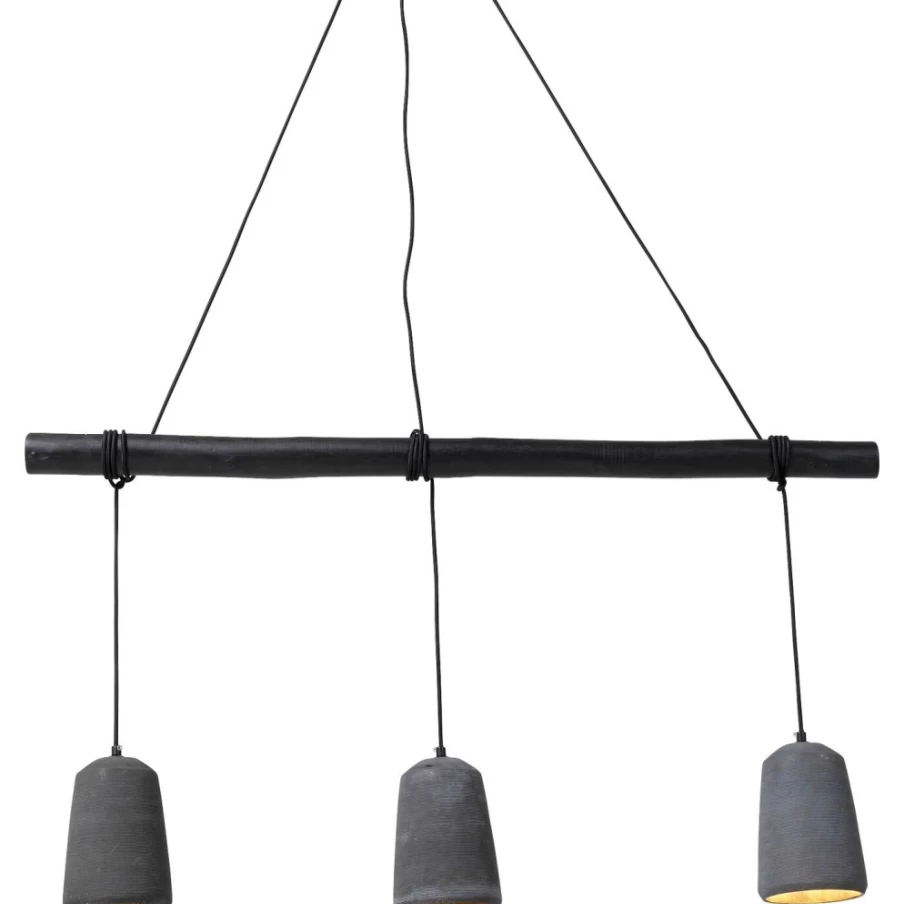 KARE Design Modern Black Concrete Pendant Lamp for Dining Room Lighting