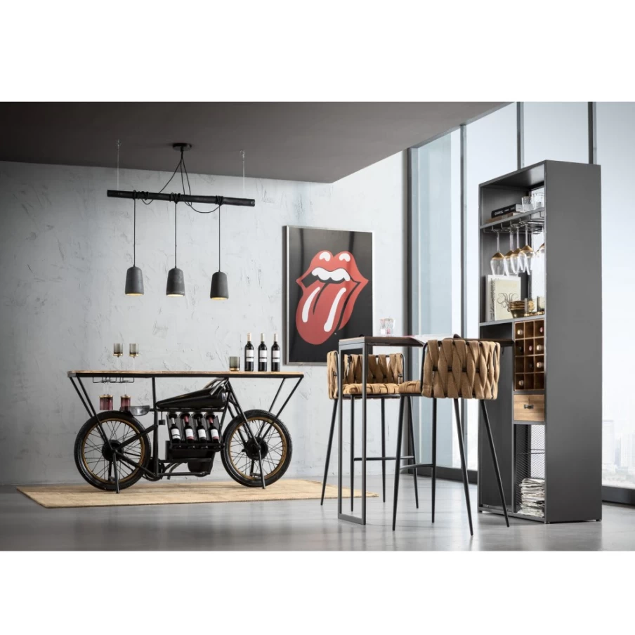 KARE Design Modern Black Concrete Pendant Lamp for Dining Room Lighting