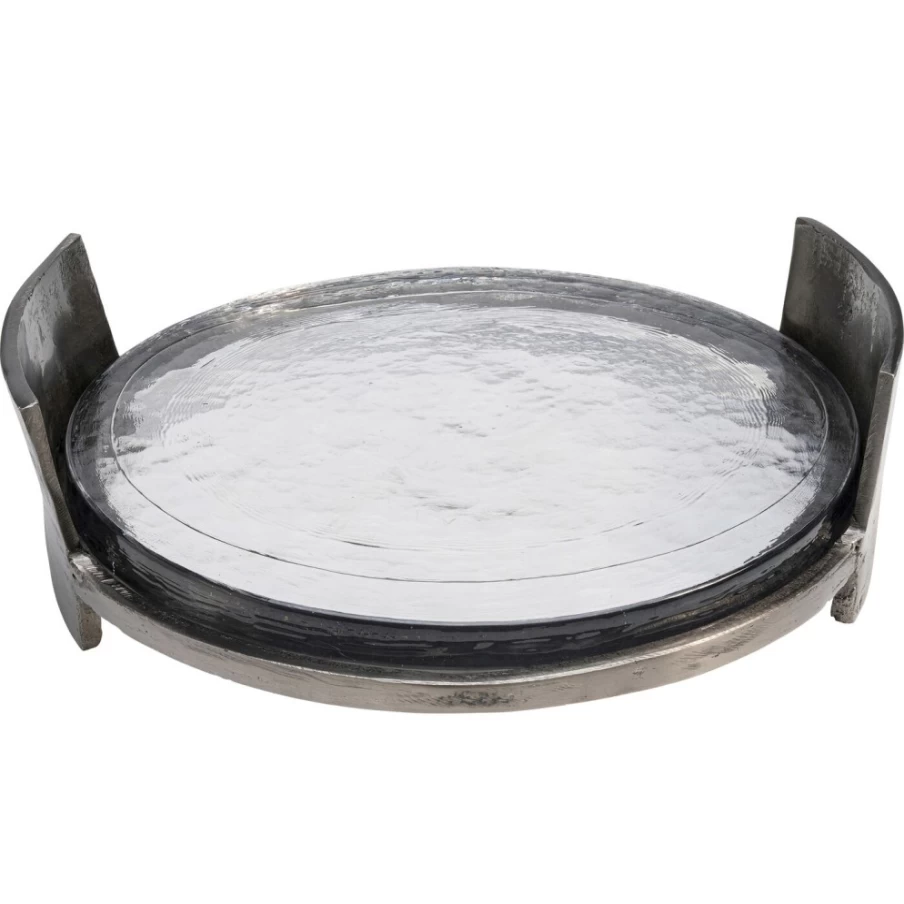 KARE Design Modern Elio Serving Tray 39cm - Stylish Round Decorative Tray for Home Decor