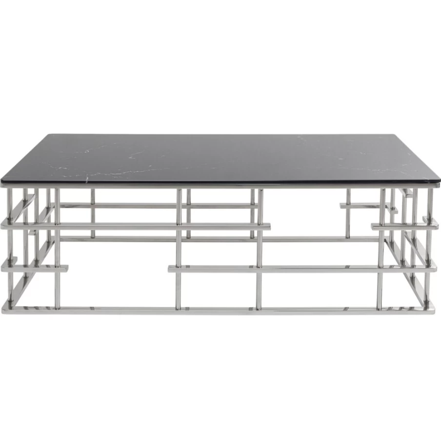 KARE Design Modern Silver Coffee Table Rome 130X70cm Stylish Living Room Furniture