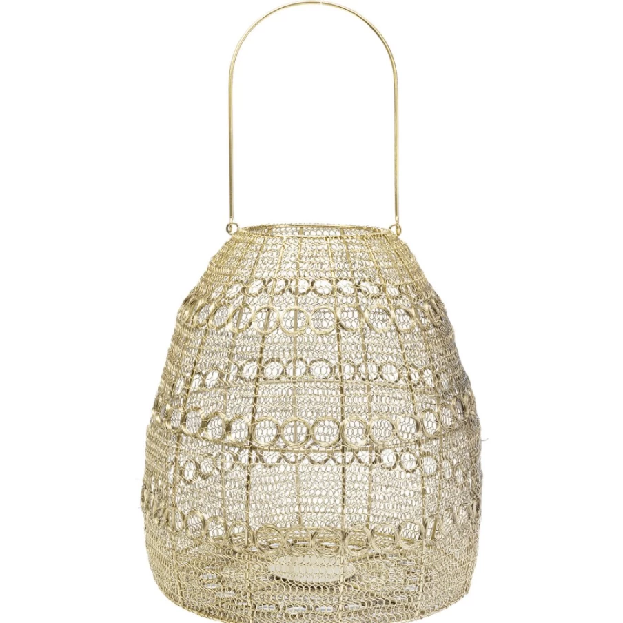 KARE Design Hayat Cone Brass Lantern - 37cm Decorative Lighting for Indoor Outdoor