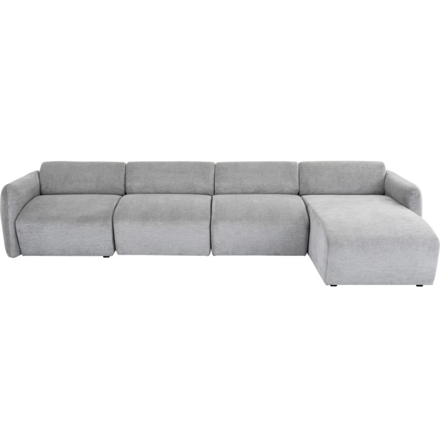 KARE Design Modern Grey Corner Sofa Lucca Right Sectional 331cm for Luxury Living Room