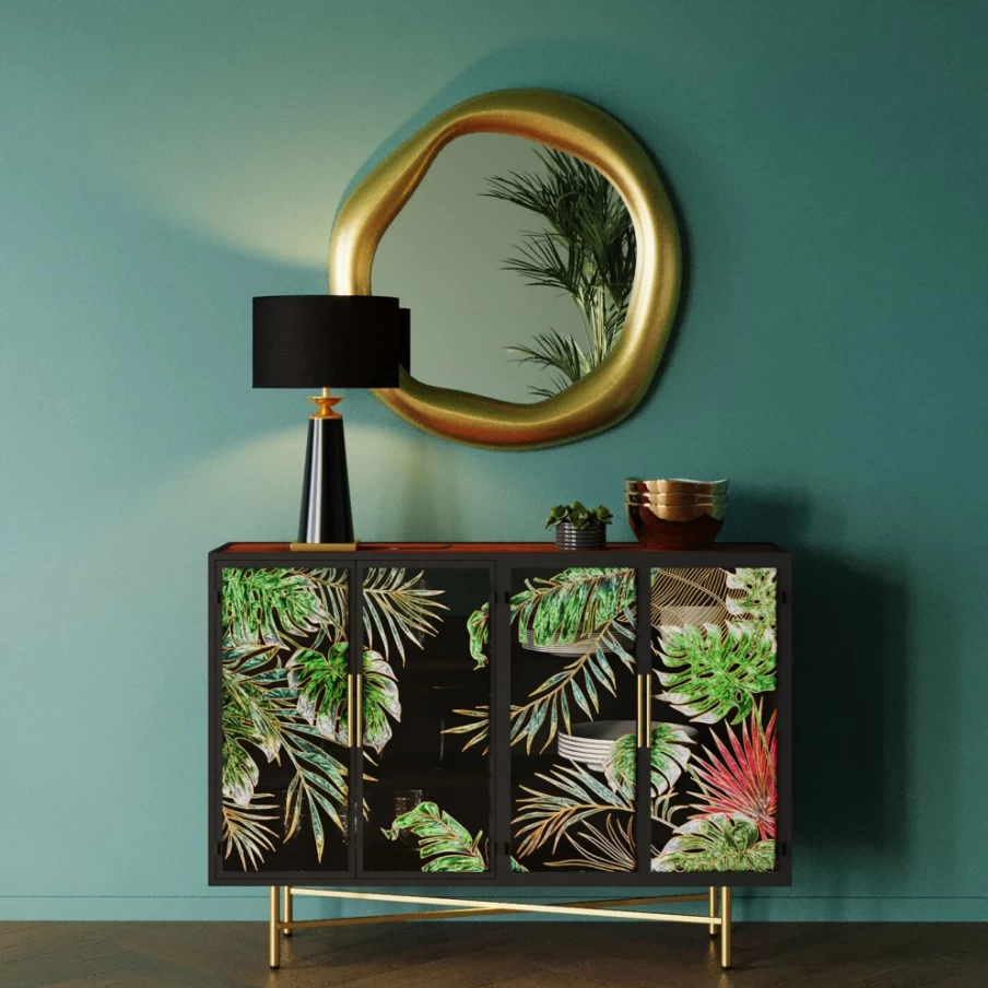 "KARE Design Jungle Sideboard Cabinet 135x95cm Modern Storage Buffet"