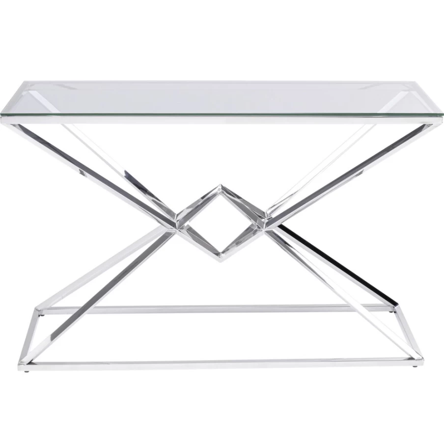 KARE Design Modern Console Table with Diamond Pattern - Stylish 120cm Entryway Table