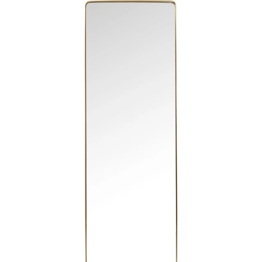 KARE Design Modern Brass Curved Mirror 70x200cm - Elegant Wall Decor for Living Room