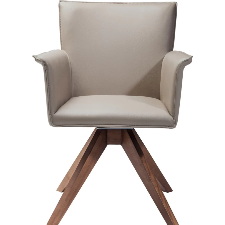 "KARE Design Foxy Modern Swivel Armchair – 360-Degree Rotating Lounge Chair"