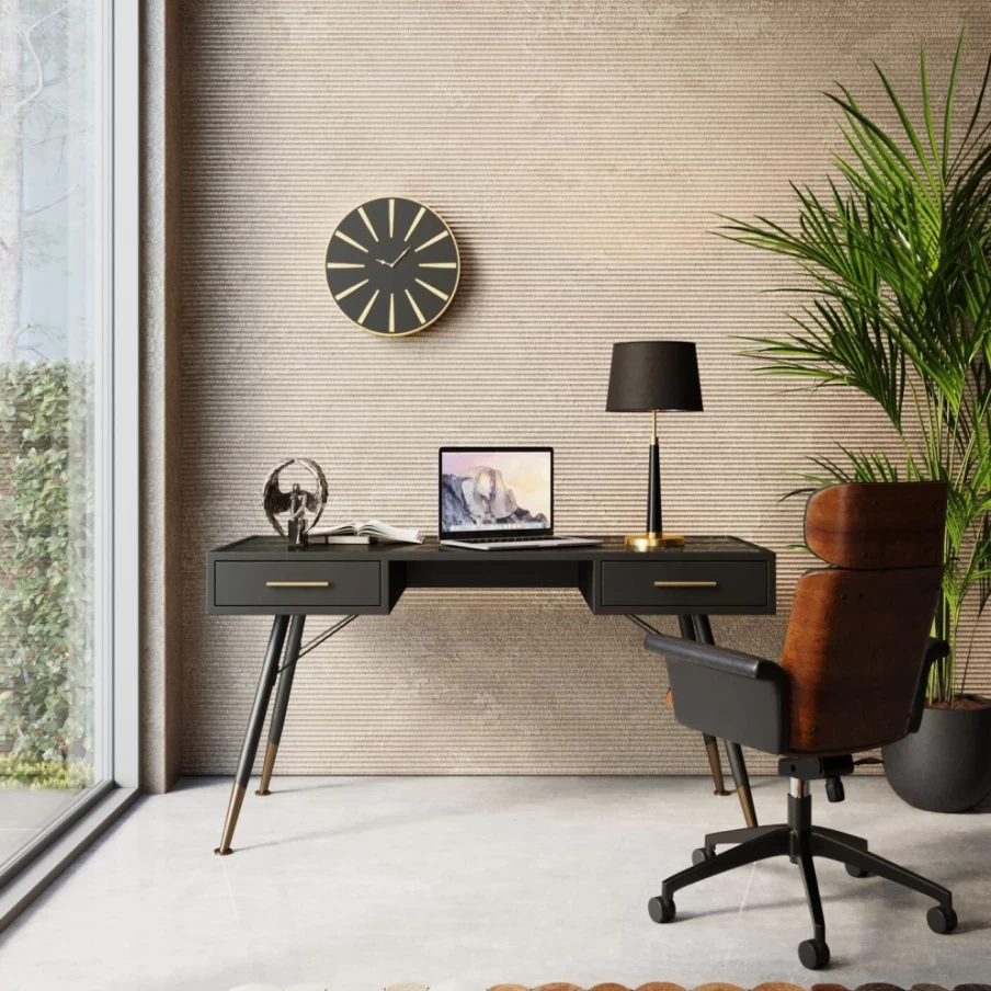 KARE Design Modern La Gomera Desk 140x60cm - Stylish Writing & Office Desk for Home & Workspace
